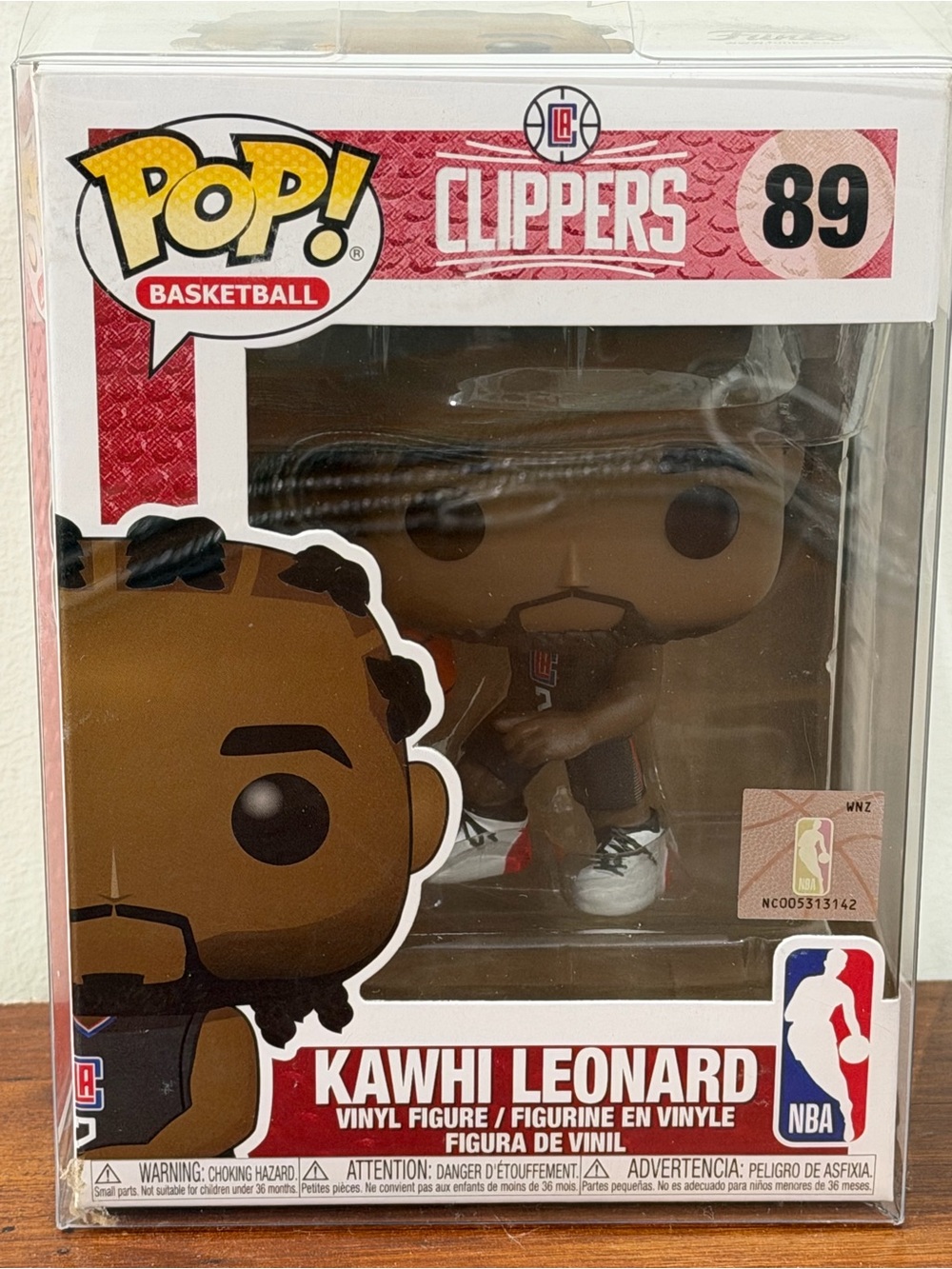 🤩Funko Pop! Kawhi Leonard Clippers Vinyl Figure - Black Red White